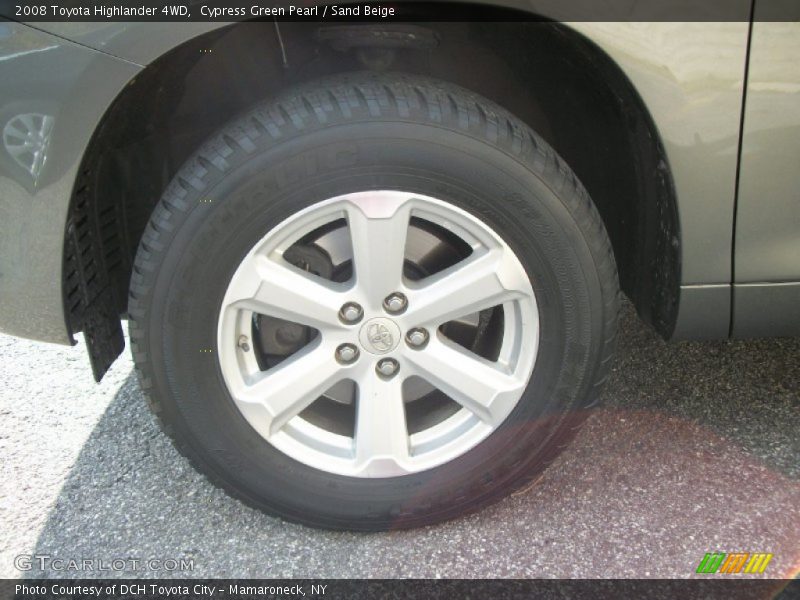 Cypress Green Pearl / Sand Beige 2008 Toyota Highlander 4WD