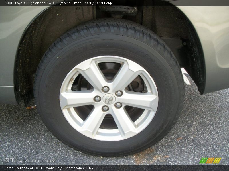 Cypress Green Pearl / Sand Beige 2008 Toyota Highlander 4WD