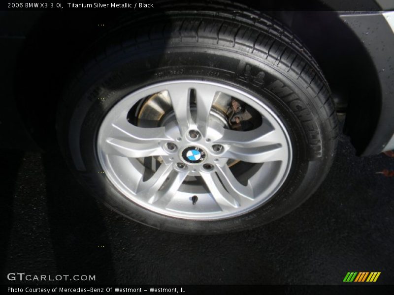 Titanium Silver Metallic / Black 2006 BMW X3 3.0i