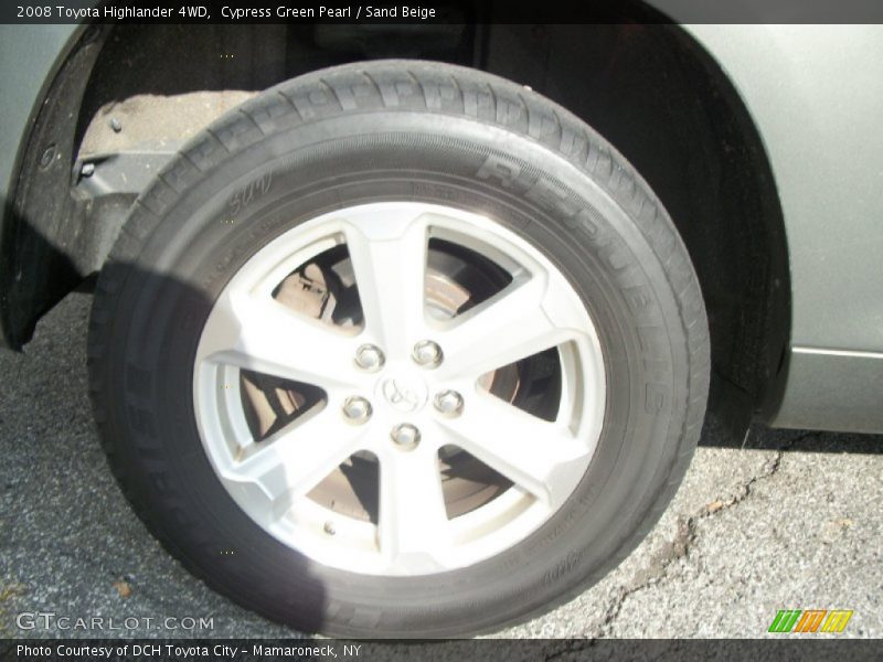 Cypress Green Pearl / Sand Beige 2008 Toyota Highlander 4WD