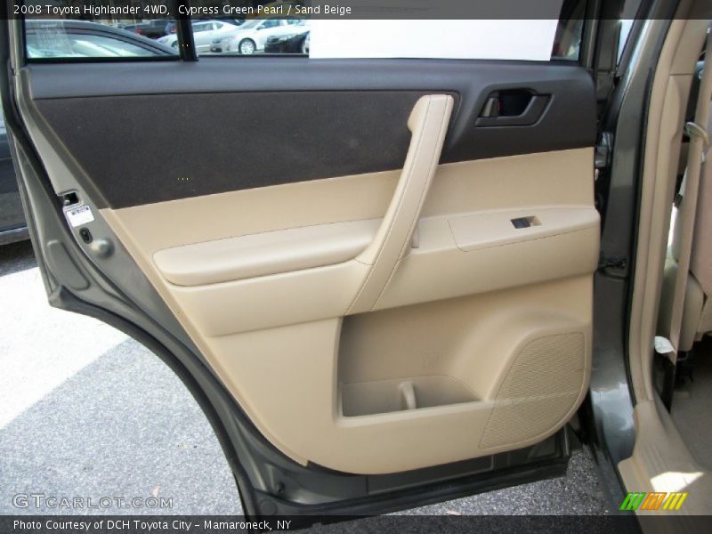 Cypress Green Pearl / Sand Beige 2008 Toyota Highlander 4WD