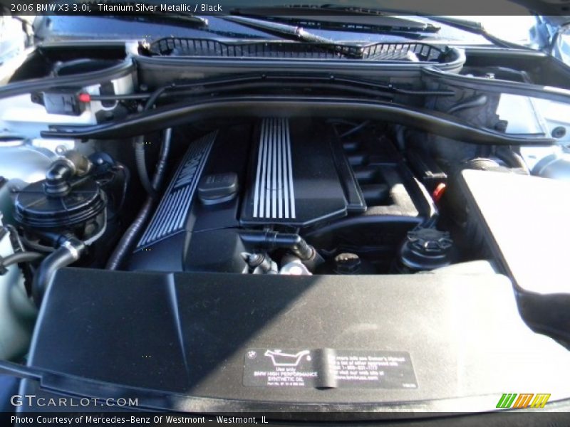 Titanium Silver Metallic / Black 2006 BMW X3 3.0i