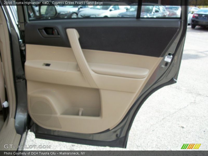 Cypress Green Pearl / Sand Beige 2008 Toyota Highlander 4WD