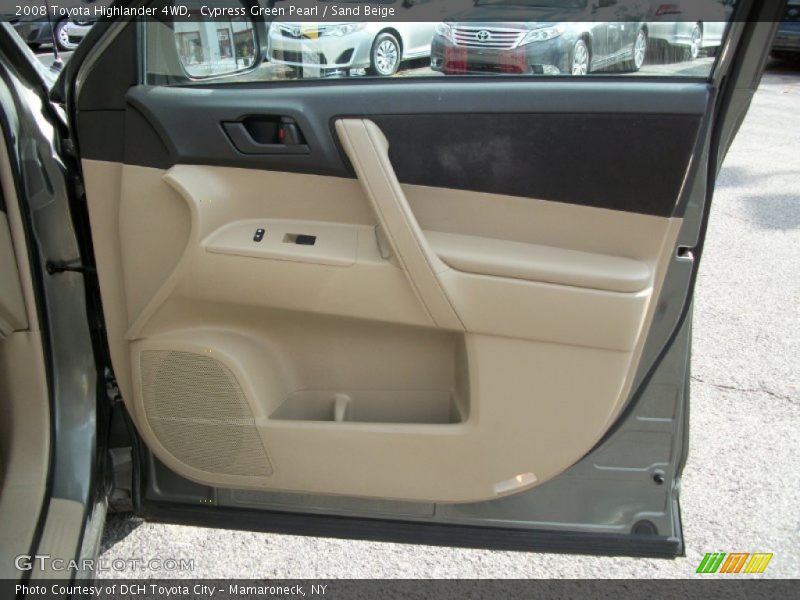Cypress Green Pearl / Sand Beige 2008 Toyota Highlander 4WD