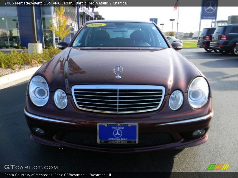 Barolo Red Metallic / Charcoal 2006 Mercedes-Benz E 55 AMG Sedan