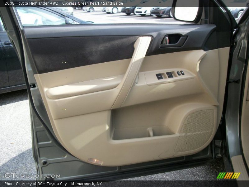 Cypress Green Pearl / Sand Beige 2008 Toyota Highlander 4WD