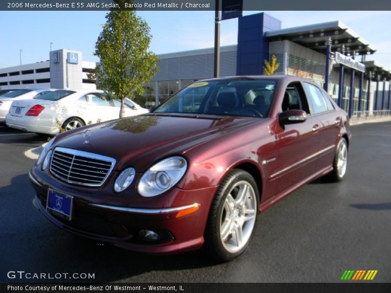 Barolo Red Metallic / Charcoal 2006 Mercedes-Benz E 55 AMG Sedan