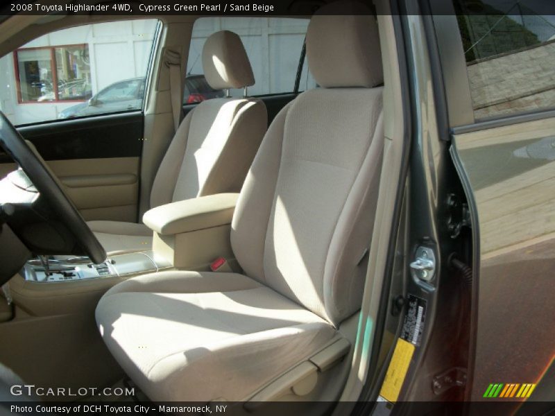 Cypress Green Pearl / Sand Beige 2008 Toyota Highlander 4WD