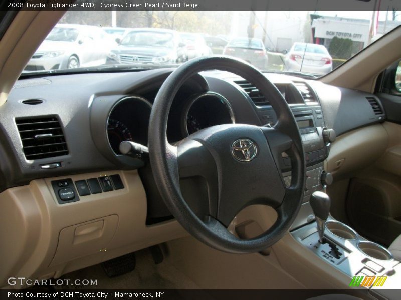 Cypress Green Pearl / Sand Beige 2008 Toyota Highlander 4WD