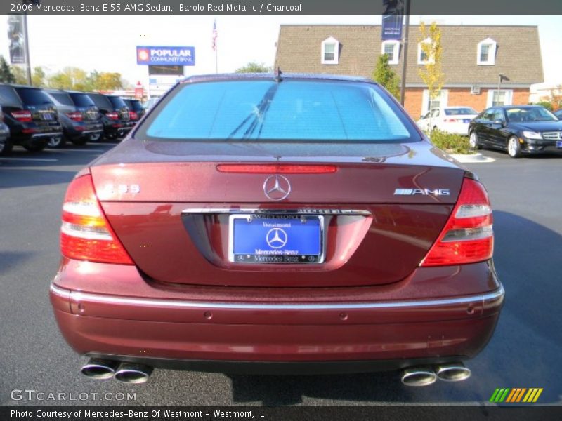 Barolo Red Metallic / Charcoal 2006 Mercedes-Benz E 55 AMG Sedan