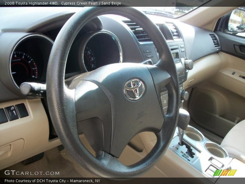 Cypress Green Pearl / Sand Beige 2008 Toyota Highlander 4WD