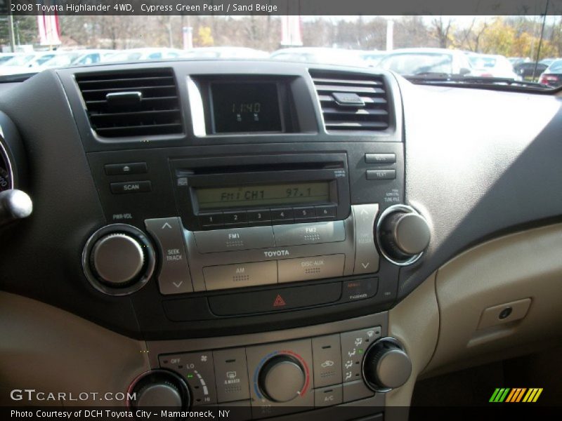 Cypress Green Pearl / Sand Beige 2008 Toyota Highlander 4WD