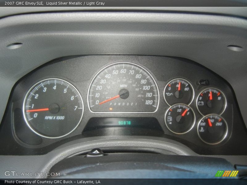 Liquid Silver Metallic / Light Gray 2007 GMC Envoy SLE