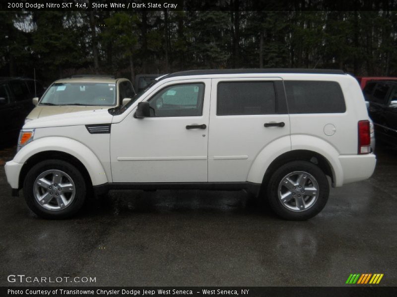Stone White / Dark Slate Gray 2008 Dodge Nitro SXT 4x4