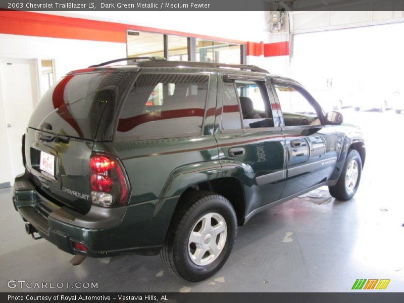 Dark Green Metallic / Medium Pewter 2003 Chevrolet TrailBlazer LS