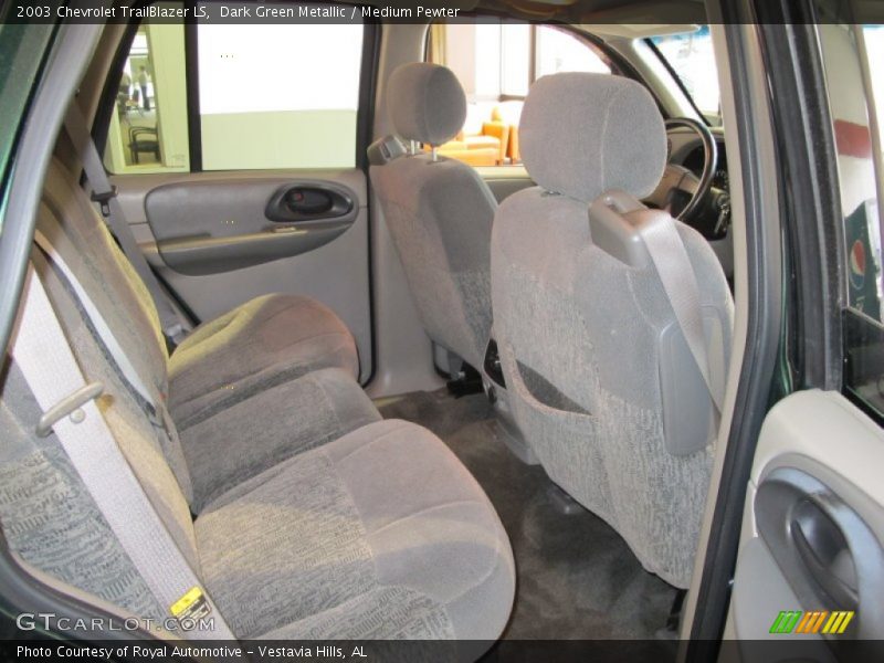Dark Green Metallic / Medium Pewter 2003 Chevrolet TrailBlazer LS
