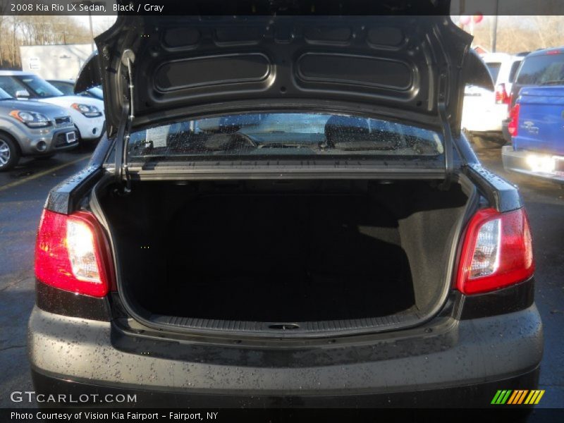 Black / Gray 2008 Kia Rio LX Sedan