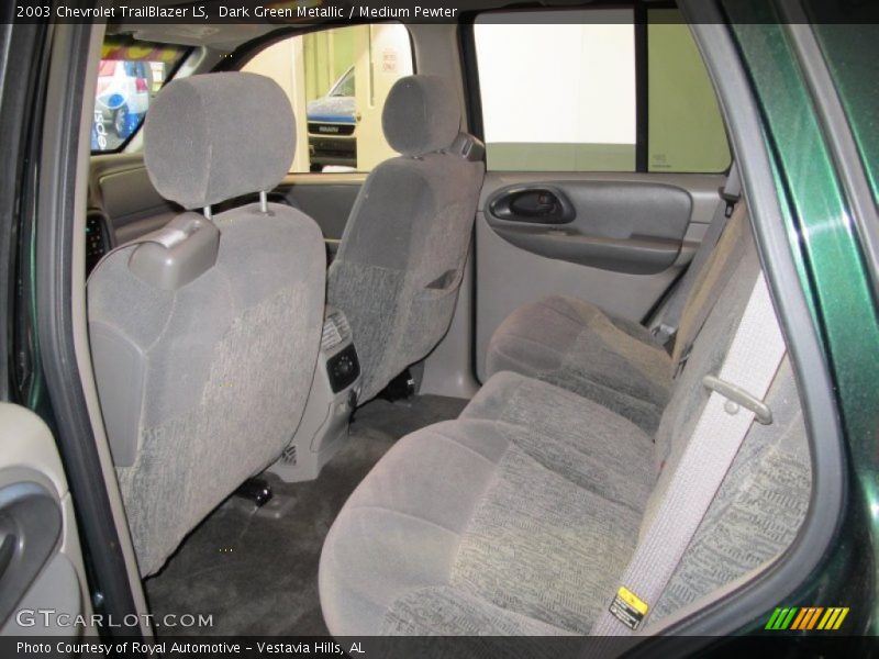 Dark Green Metallic / Medium Pewter 2003 Chevrolet TrailBlazer LS