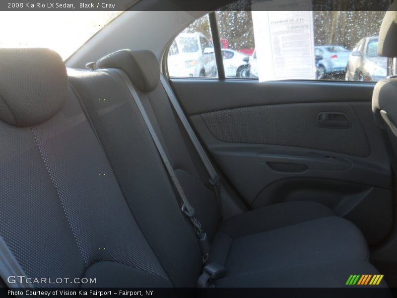 Black / Gray 2008 Kia Rio LX Sedan