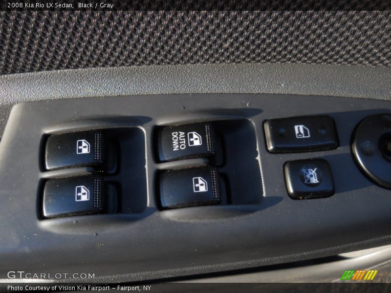 Black / Gray 2008 Kia Rio LX Sedan