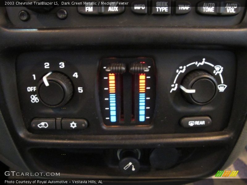 Dark Green Metallic / Medium Pewter 2003 Chevrolet TrailBlazer LS