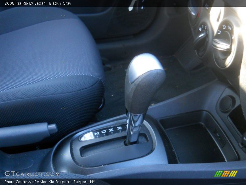 Black / Gray 2008 Kia Rio LX Sedan