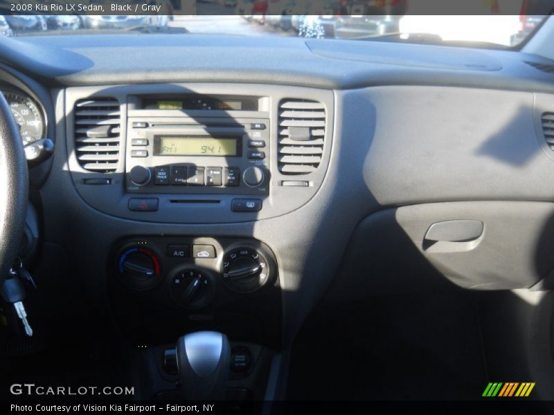 Black / Gray 2008 Kia Rio LX Sedan