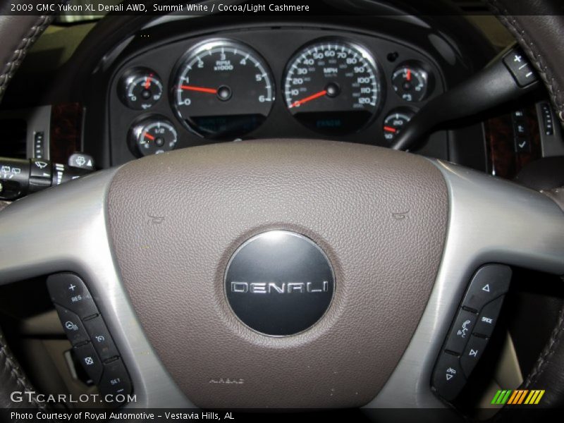 Summit White / Cocoa/Light Cashmere 2009 GMC Yukon XL Denali AWD
