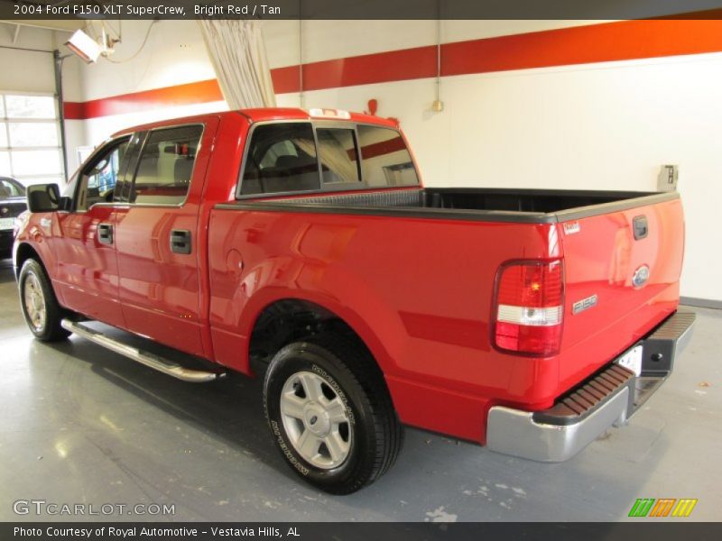 Bright Red / Tan 2004 Ford F150 XLT SuperCrew