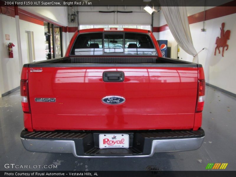 Bright Red / Tan 2004 Ford F150 XLT SuperCrew