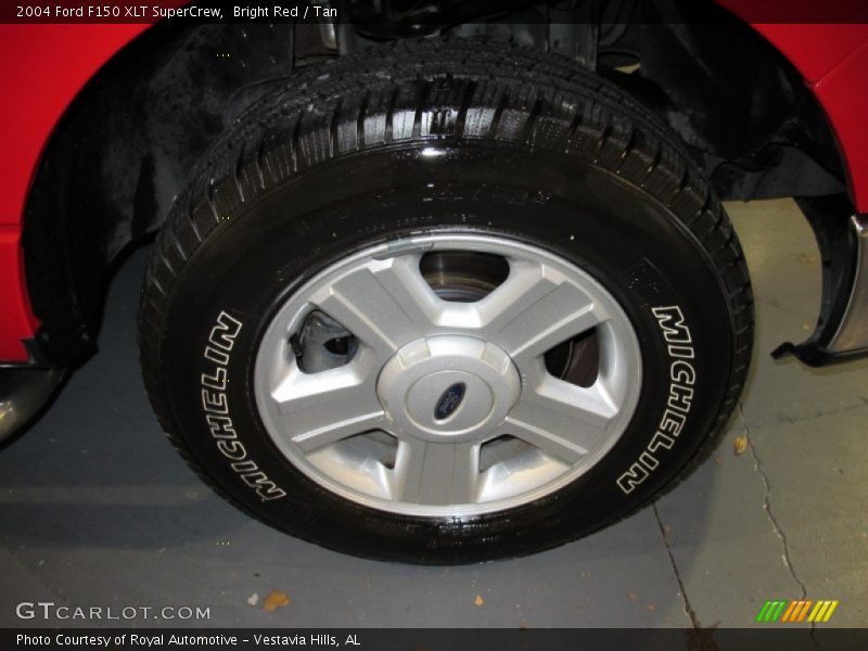 Bright Red / Tan 2004 Ford F150 XLT SuperCrew