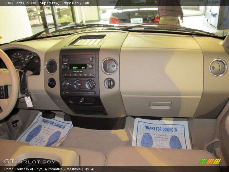 Bright Red / Tan 2004 Ford F150 XLT SuperCrew