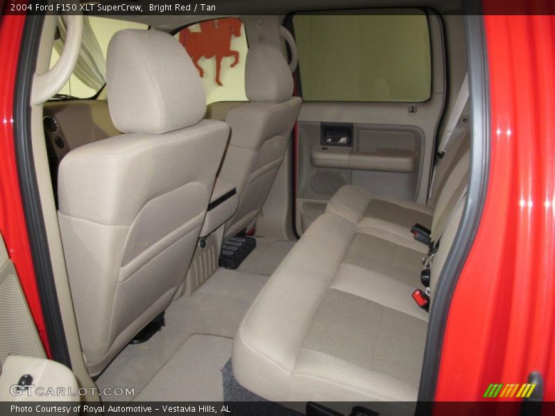 Bright Red / Tan 2004 Ford F150 XLT SuperCrew