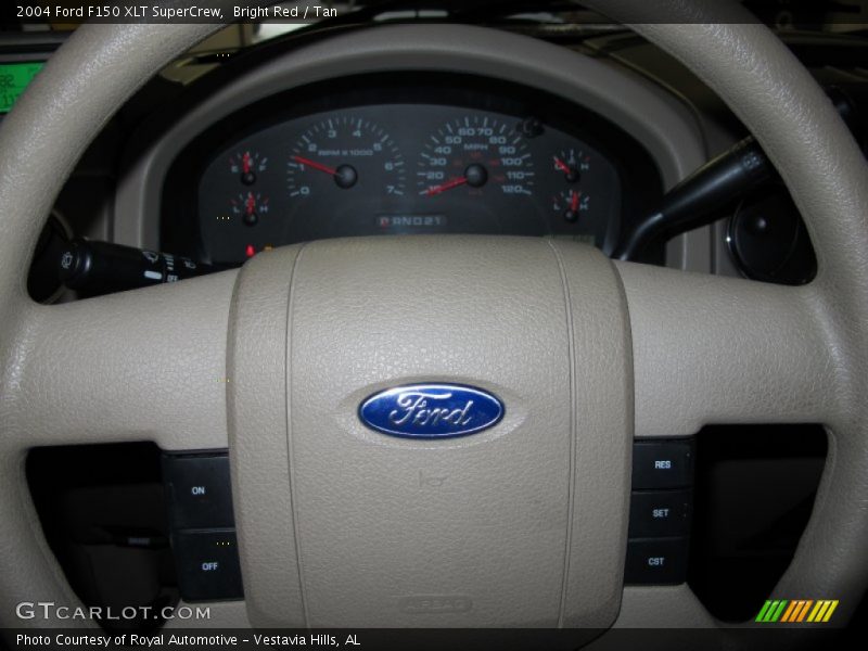 Bright Red / Tan 2004 Ford F150 XLT SuperCrew
