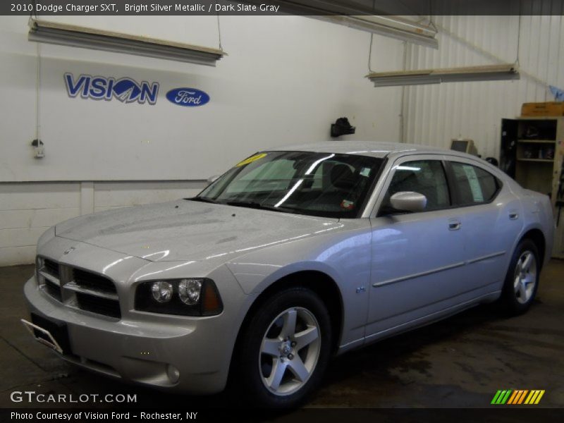 Bright Silver Metallic / Dark Slate Gray 2010 Dodge Charger SXT