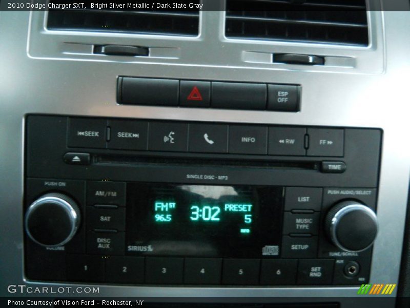 Bright Silver Metallic / Dark Slate Gray 2010 Dodge Charger SXT