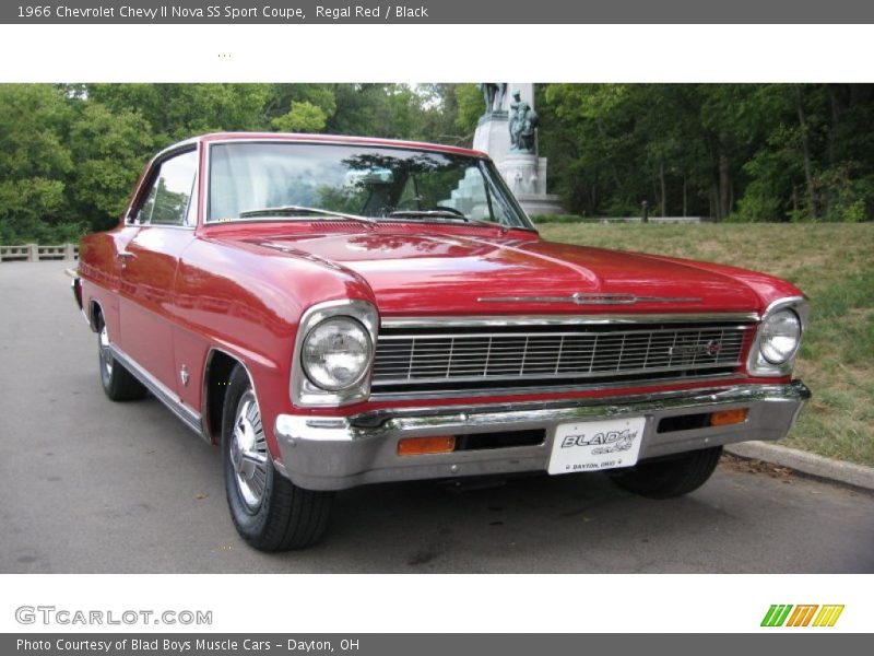 Regal Red / Black 1966 Chevrolet Chevy II Nova SS Sport Coupe