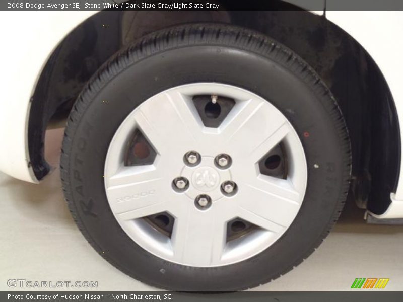 Stone White / Dark Slate Gray/Light Slate Gray 2008 Dodge Avenger SE