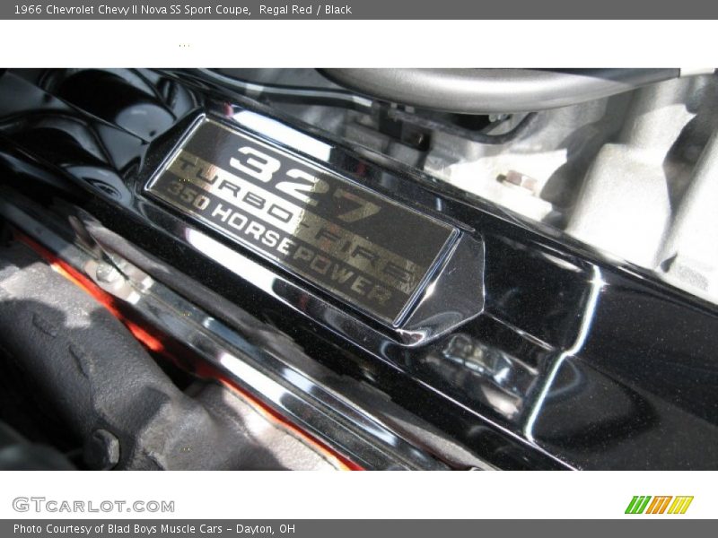 327 Turbo-Fire 350 Horsepower valve cover - 1966 Chevrolet Chevy II Nova SS Sport Coupe