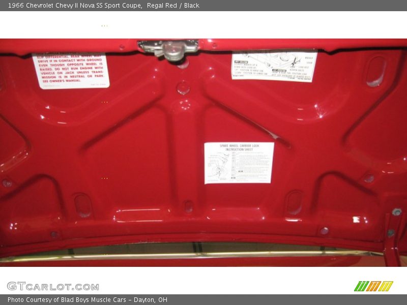 Underside trunk lid - 1966 Chevrolet Chevy II Nova SS Sport Coupe