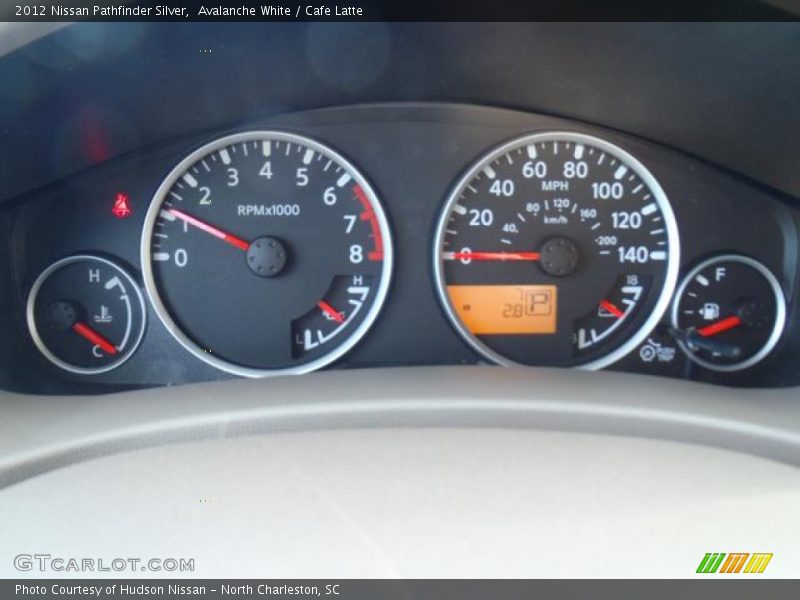 Avalanche White / Cafe Latte 2012 Nissan Pathfinder Silver