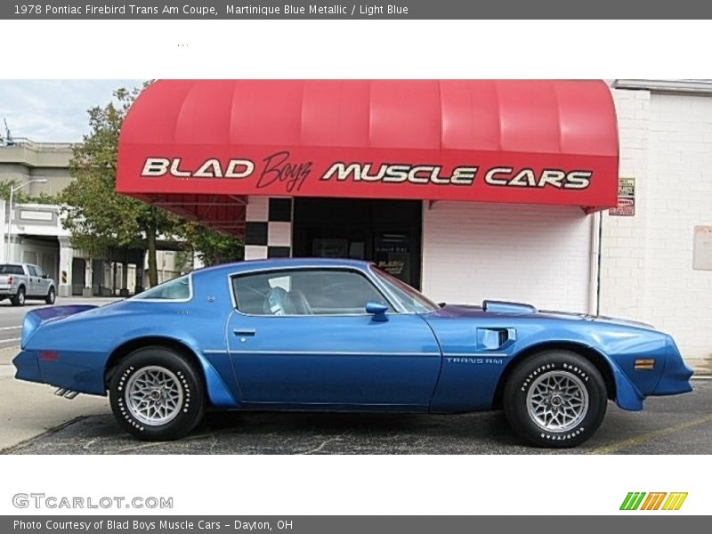 Martinique Blue Metallic / Light Blue 1978 Pontiac Firebird Trans Am Coupe
