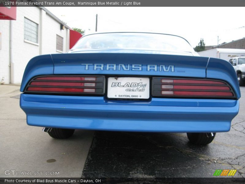 Martinique Blue Metallic / Light Blue 1978 Pontiac Firebird Trans Am Coupe