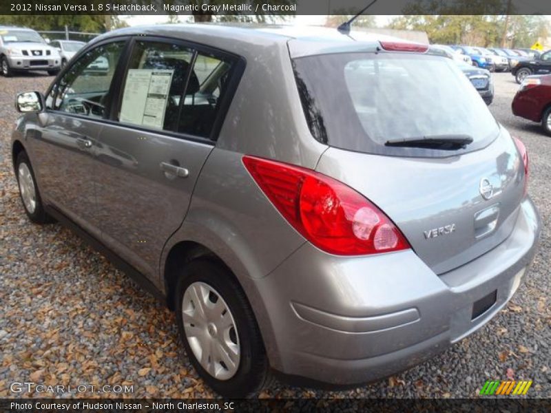 Magnetic Gray Metallic / Charcoal 2012 Nissan Versa 1.8 S Hatchback