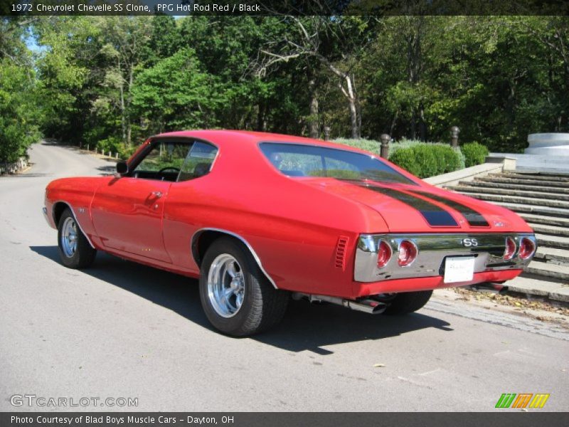 PPG Hot Rod Red / Black 1972 Chevrolet Chevelle SS Clone