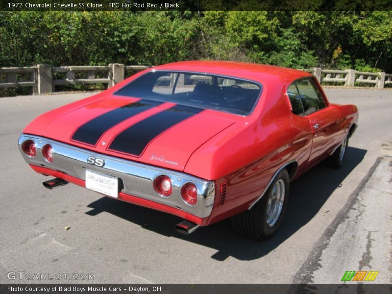 PPG Hot Rod Red / Black 1972 Chevrolet Chevelle SS Clone