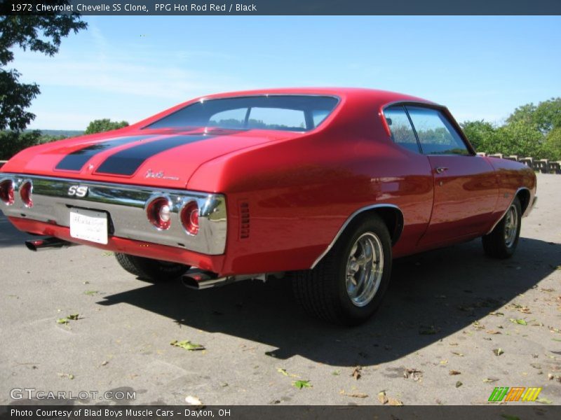 PPG Hot Rod Red / Black 1972 Chevrolet Chevelle SS Clone