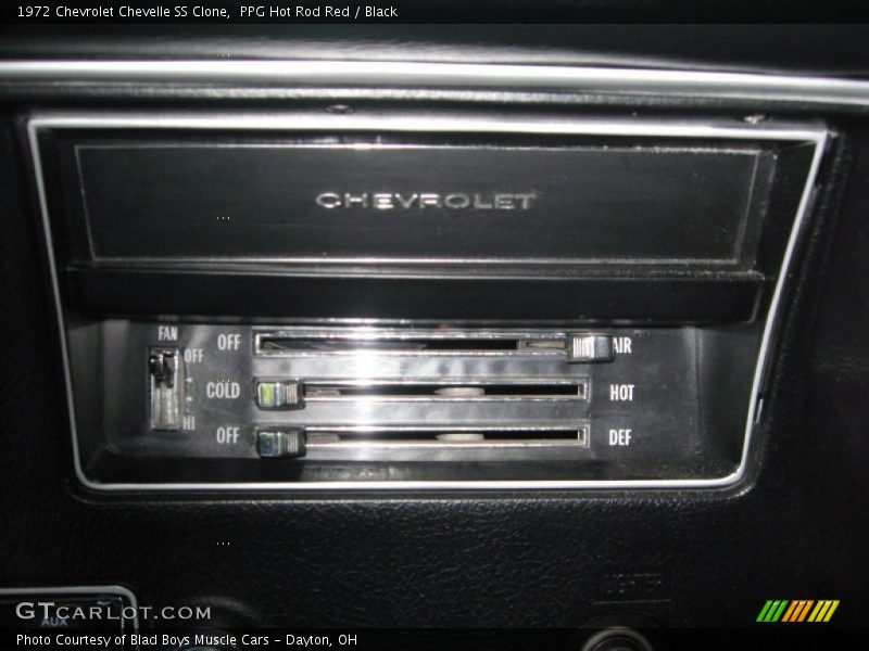 Controls of 1972 Chevelle SS Clone