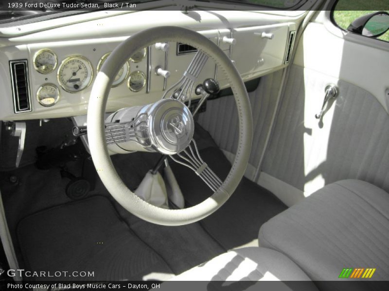  1939 DeLuxe Tudor Sedan Tan Interior