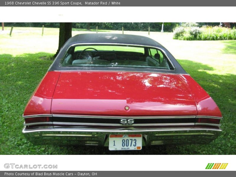Matador Red / White 1968 Chevrolet Chevelle SS 396 Sport Coupe